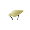 Soft yellow bird figurine with smooth surface and black legs, perfect for modern decor.