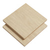 Natural light wood square panels with a minimalist design and subtle grain pattern, perfect for crafting or decorating.