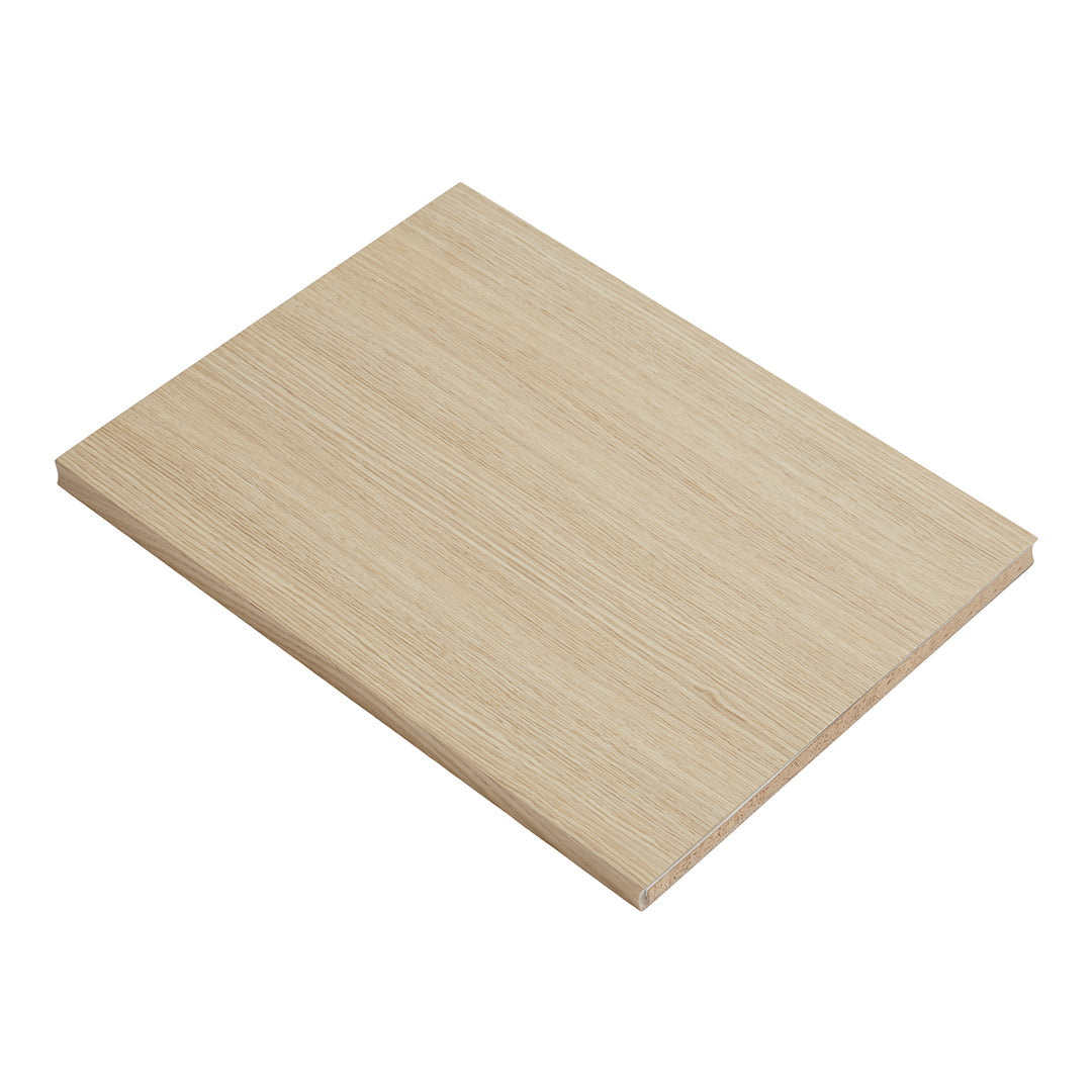 Light beige wooden board with subtle grain pattern, ideal for crafting or home decor projects.