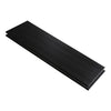 Solid black rectangular wood panel with a smooth finish, ideal for modern decor and furniture projects.
