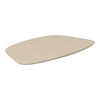 Beige textured surface with a smooth, slightly curved edge, ideal for modern decor. Perfect for any setting.