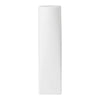 Solid white cylindrical decorative pillow, minimalist design, perfect for modern home decor.