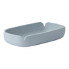 Light blue textured tray with a soft, rounded design, perfect for stylish organization. Ideal for modern decor.