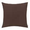 Brown textured pillow with a solid color design, perfect for adding warmth to any decor.