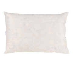 Soft cream pillow with a subtle, textured pattern for a cozy, modern touch. Perfect for any decor style.