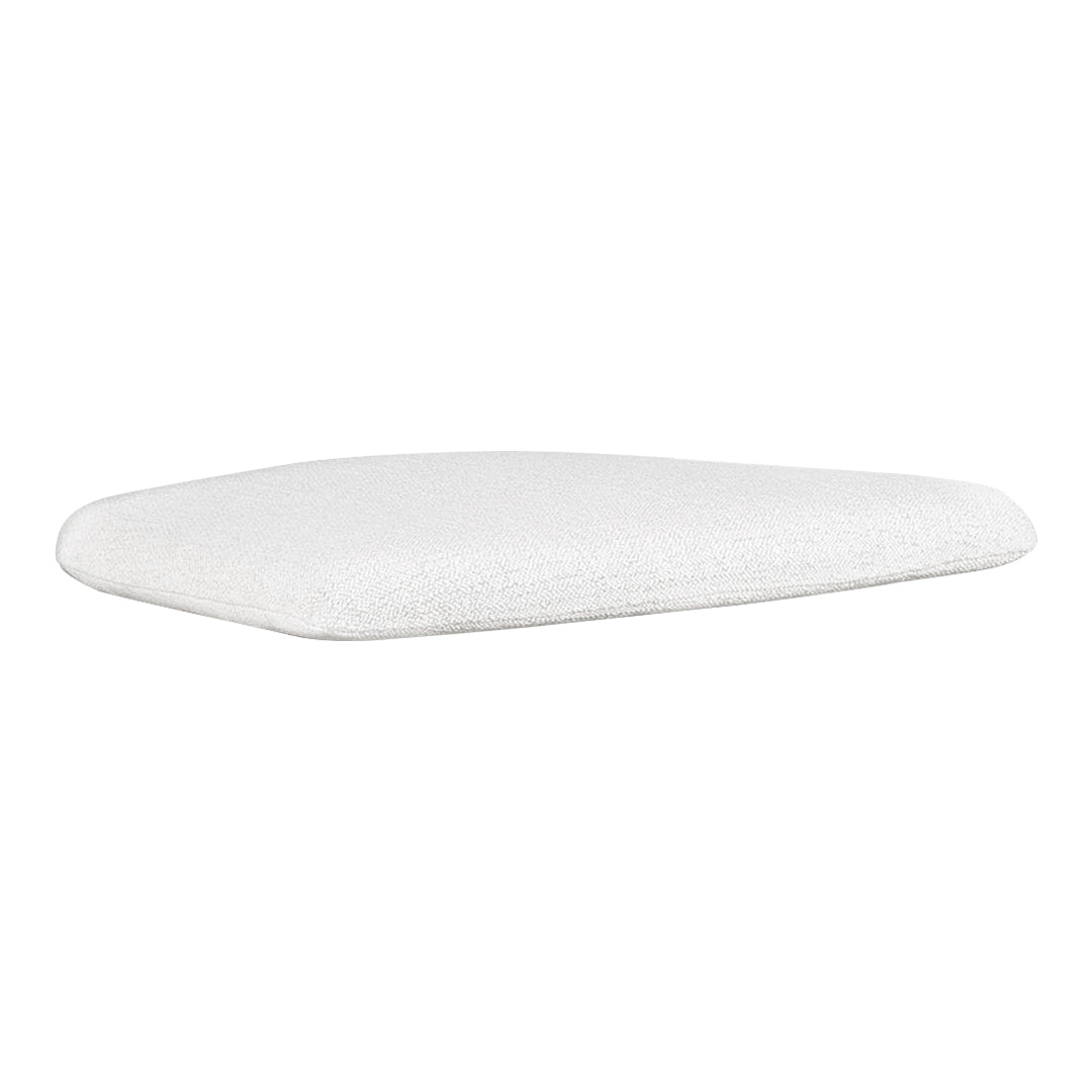 Soft white pillow with a sleek, minimalist design, featuring a smooth texture and no visible patterns.