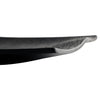 Sleek black serving dish with a smooth, curved edge and subtle metallic sheen. Ideal for modern table settings.