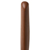 Brown wooden kitchen tool with a smooth, tapered design and a polished finish. Ideal for cooking and serving.