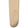 Light natural wood serving spoon with a smooth finish and subtle grain patterns. Perfect for kitchen use.
