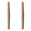 Natural wood rolling pins with a smooth, light color and simple, elegant design. Perfect for baking and kitchen use.