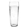 Clear glass filled with sparkling water, showcasing bubbles and a sleek, modern design. Ideal for refreshing drinks.