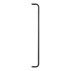 Slim, straight black metal frame with a smooth, matte finish, perfect for modern design aesthetics.