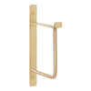 Brushed gold wall hook with a sleek, minimalist design and smooth finish, perfect for modern decor.